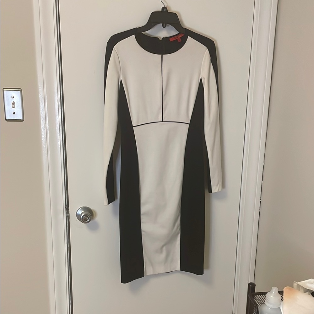 Elegant Black and White Dress